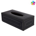 Rectangle Mode Leder Tissue Box (ZJH057)